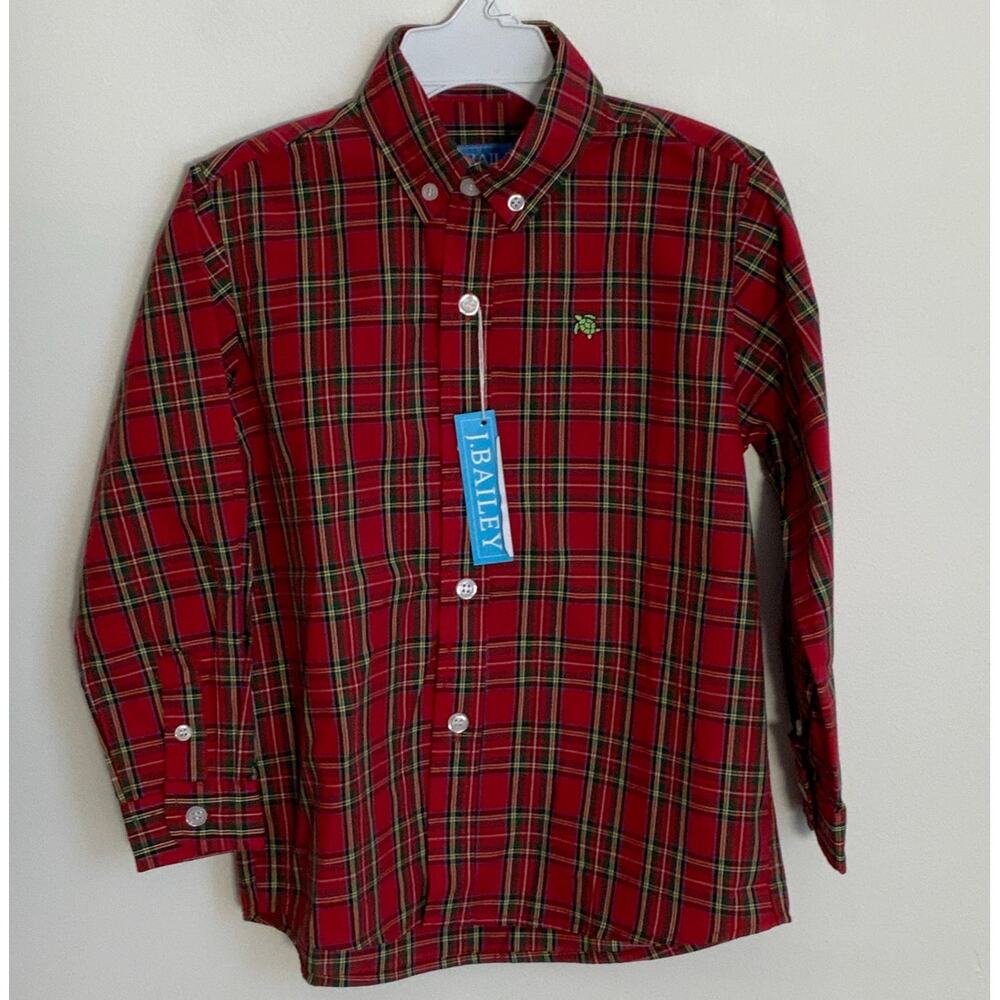 J. Bailey Roscoe Button‎ Down Shirt - Tartan NWT size 2T